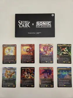 MTG Secret Lair Sonic Friends & Foes Rainbow Foil - All Cards + Bonus Card - Image 1