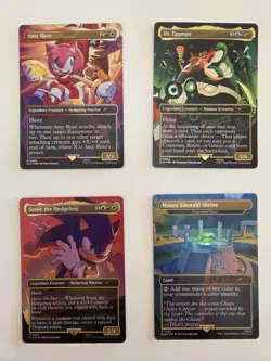 MTG Secret Lair Sonic Friends & Foes Rainbow Foil - All Cards + Bonus Card - Image 3