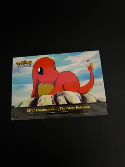 Pokemon Topps EP11 Charmander The Stray Pokemon Blue Logo Vintage Pokemon TCG - Image 2