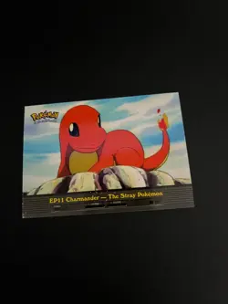 Pokemon Topps EP11 Charmander The Stray Pokemon Blue Logo Vintage Pokemon TCG - Image 3
