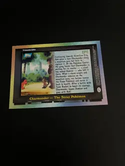 Pokemon Topps EP11 Charmander The Stray Pokemon Blue Logo Vintage Pokemon TCG - Image 5