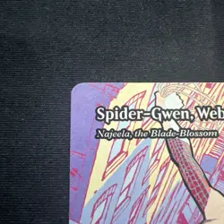 MTG Spider-Gwen Web-Warrior 0024 Regular Mythic Rare Spider-Man Borderless Magic - Image 2