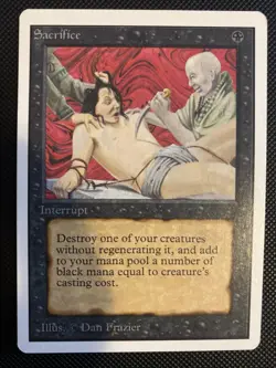 English - MTG Sacrifice - LP+ - Unlimited Edition - Image 1