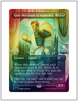 1x Gray Merchant of Asphodel, 0007, Foil, Secret Lair Encyclopedia, MTG NM - Image 1