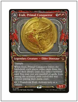 1x Etali, Primal Conqueror, Showcase Art, Magic the Gathering MTG NM - Image 1