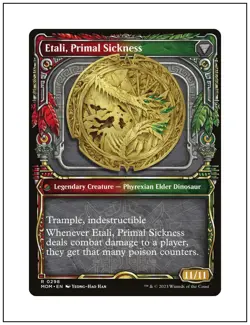 1x Etali, Primal Conqueror, Showcase Art, Magic the Gathering MTG NM - Image 2