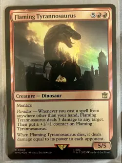 Flaming Tyrannosaurus Universes Beyond: Doctor Who Regular - Image 2