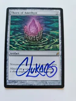 Magic the Gathering (MTG) Thorn of Amethyst Signed/Autographed Lorwyn LP - Image 1