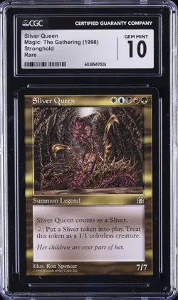 1998 MTG STRONGHOLD SLIVER QUEEN CGC 10 - Image 1