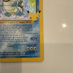 Pokemon TCG Blastoise Holo Card 2/102 Celebrations Rare Mint Condition - Image 4