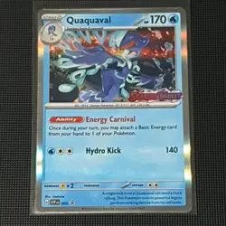 Pokemon TCG Quaquaval Black Star Promos SVP005 Holo Promo Stamped - Image 1