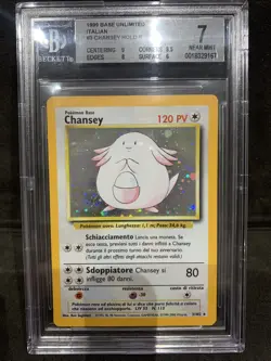 Pokemon Chansey Set Base ITA 3/102 Holo Rara Bgs 7 beckett 7 No Charizard - Image 1