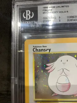 Pokemon Chansey Set Base ITA 3/102 Holo Rara Bgs 7 beckett 7 No Charizard - Image 2