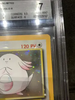Pokemon Chansey Set Base ITA 3/102 Holo Rara Bgs 7 beckett 7 No Charizard - Image 3