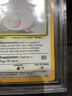 Pokemon Chansey Set Base ITA 3/102 Holo Rara Bgs 7 beckett 7 No Charizard - Image 5