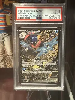 Pokemon TCG Greninja EX SVP 132 PSA 10 Shrouded Fable Promo Special Illustration - Image 1