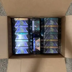 12 x Triple Whammy Collector Tin Case (4 Complete Sealed Tin Sets) Pokemon TCG - Image 3