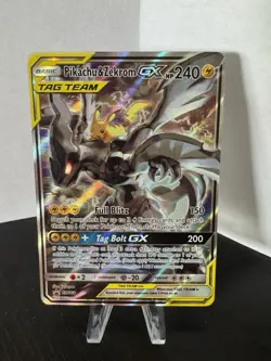 Pokemon Pikachu & Zekrom GX TCG Sun & Moon SM168 Holo Promo - Image 1