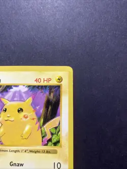 Pikachu (Red Cheeks) 058/102 Base Set (Shadowless) Unlimited Pokemon WOTC LP - Image 3