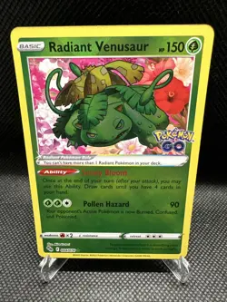 Radiant Venusaur 004/078 Pokemon Go Holo - Image 1