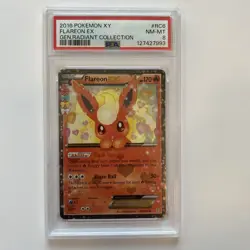 2016 Pokemon TCG Generations: Radiant Collection FLAREON EX RC6-32 Holo PSA 8 - Image 1