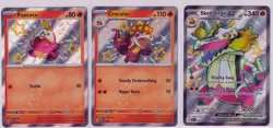 3 PALDEAN FATES POKEMON PROMO-SKELEDIRGE ex SVP081+CROCALOR 080+FUECOCO 079 NM/M - Image 1