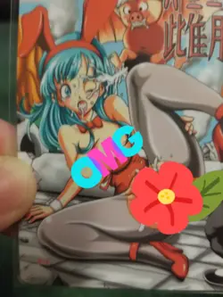 BULMA DRAGON BALL Z RARE LEWD WAIFU ANIME CARD - Image 2