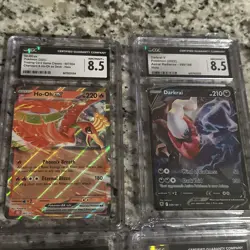 Pokemon CGC Slabs Graded Cards Lot Of 4 pikachu ,ho-oh ex, and darkrai - Image 2