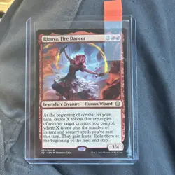 Rionya, Fire Dancer Commander 2021 Near Mint Card - Image 1