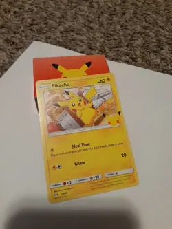 Pikachu Non Holo 25/25 Pokemon McDonalds 25th Anniversary Promo Card - Image 1