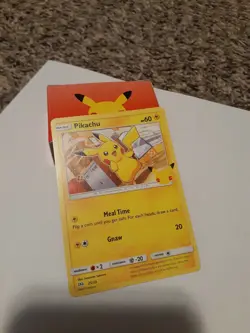 Pikachu Non Holo 25/25 Pokemon McDonalds 25th Anniversary Promo Card - Image 2
