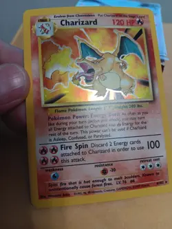 Pokemon TCG Charizard Base Set Holo Unlimited Rare Card 4/102 Great Condition - Image 5