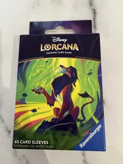 Disney Lorcana TCG Azurite Sea Scar Card Sleeves 65 Sleeves - Image 1