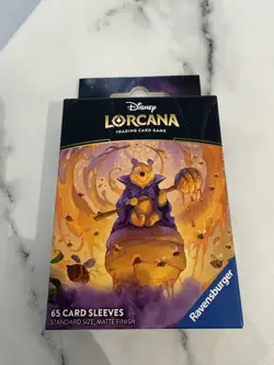 Disney Lorcana TCG Azurite Sea Winnie The Pooh Card Sleeves 65 Sleeves - Image 1