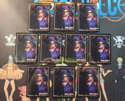 ONE PIECE TCG Official Store Exclusive Card Sleeves Blackbeard PACK OF 10 UNUSED - Image 1