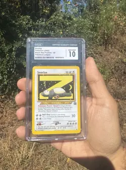 CGC 10 GEM MINT Snorlax Z # 49 WOTC Black Star Promo Pokemon Card - Image 1