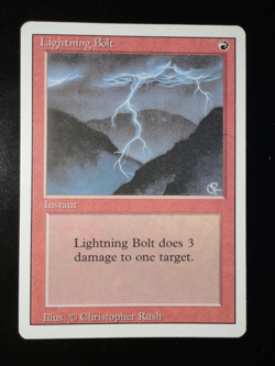 Lightning Bolt Revised Edition NM Near Mint MTG Magic the Gathering - Image 1