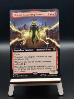 Electro, Assaulting Battery (Extended Art) #260 - Rare - Marvel's Spider-Man - Image 1
