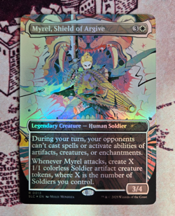 MTG Foil Myrel, Shield of Argive Borderless Secret Lair Encyclopedia of Magic NM - Image 1