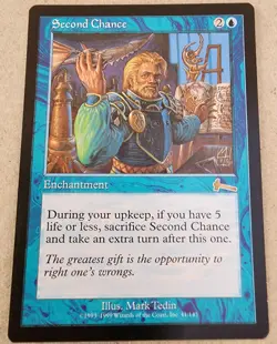 Second Chance - #41 Regular - Urza's Legacy - Mtg - Image 1
