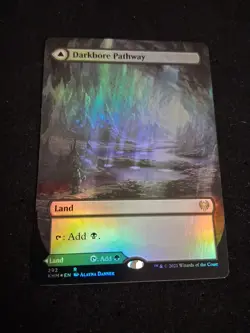 Foil Borderless Darkbore Pathway / Slitherbore Pathway Kaldheim Mtg Khm - Image 1