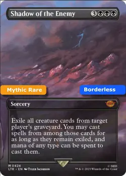 MTG Shadow of the Enemy Lord of the Rings Mythic Rare Sorcery NM - Image 1