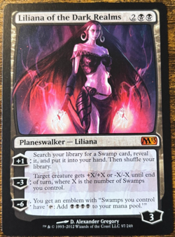 Magic the Gathering MTG- Liliana of the Dark Realms- NM- 097/249- M13 - Image 3