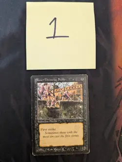 MTG Stone - Throwing Devils English Arabian Nights MP Condition - Image 1