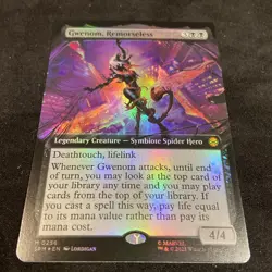 Gwenom, Remorseless MTG Spiderman NM Extended Art Foil #256 - Image 2