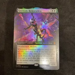 Gwenom, Remorseless MTG Spiderman NM Extended Art Foil #256 - Image 5