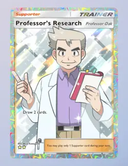 (EN) Professor's Research - Full Art - Professor Oak - Pokemon TCG Pocket PTCGP - Image 1