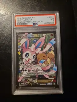 POKEMON GENERATIONS RADIANT COLLECTION SYLVEON EX #RC32 PSA 7 NM #115814097 - Image 1