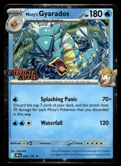 2025 Scarlet & Violet Series - Destined Rivals Misty's Gyarados Stamped #49 - Image 1