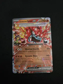 Hearthflame Mask Ogerpon ex 040/167 Play! Pokemon Prize Pack Series 6 NM Stamp - Image 1